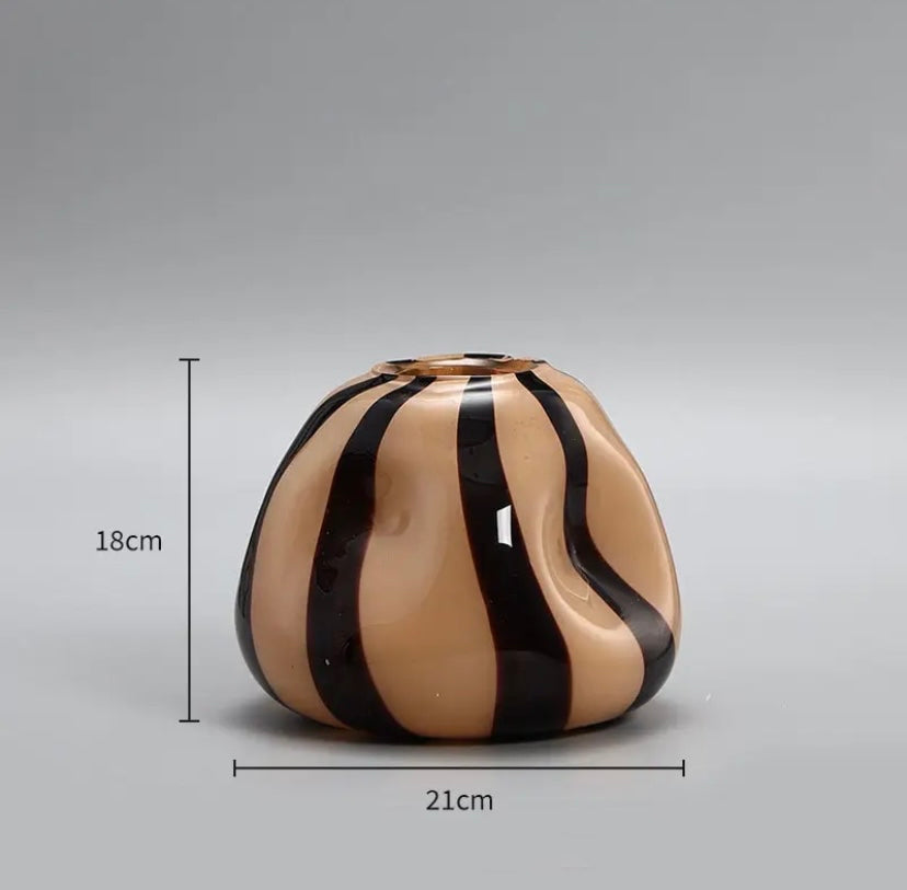 Stripy Wonky Vases