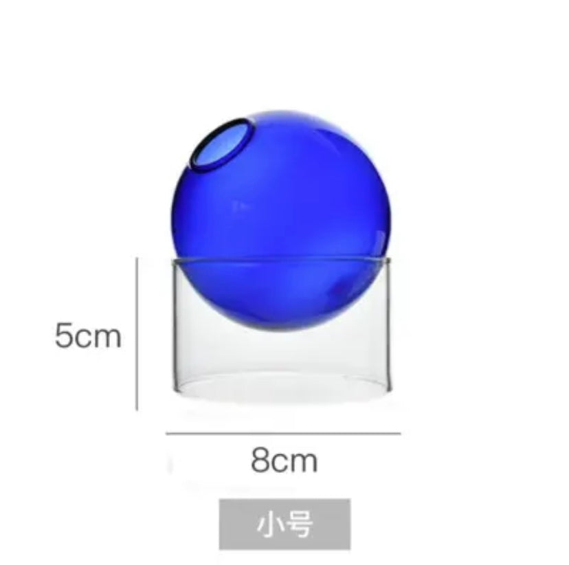 Glass Ball Bud Vases