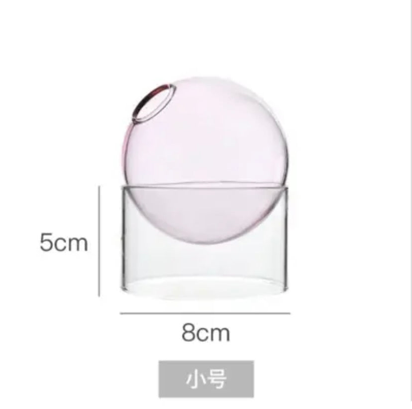 Glass Ball Bud Vases