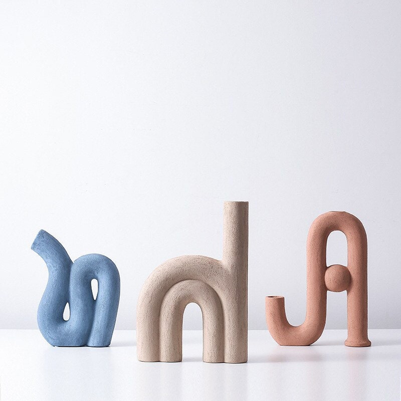 Abstract Tube Vases