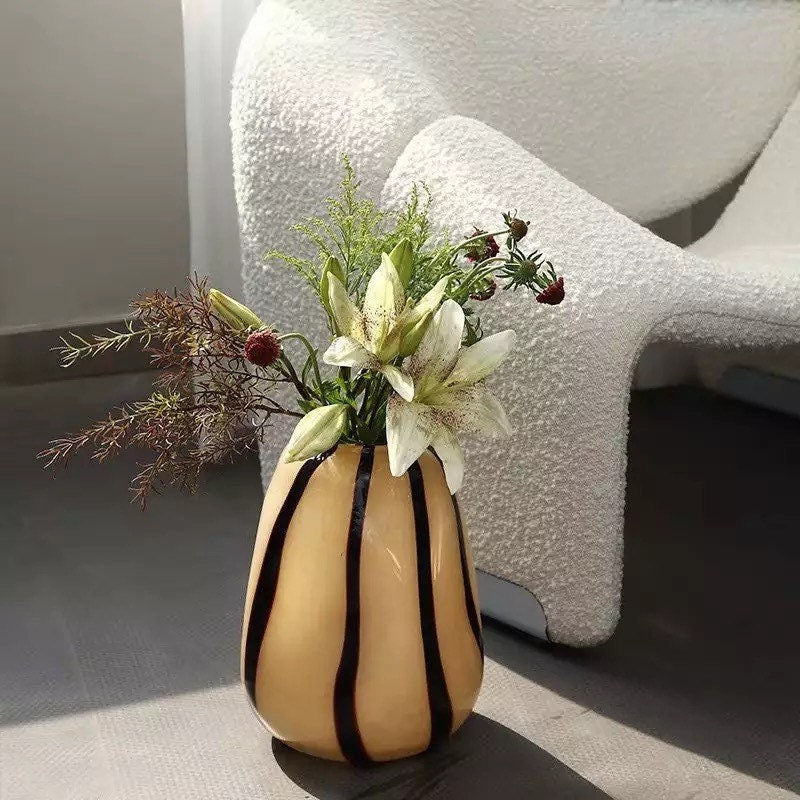 Stripy Wonky Vases