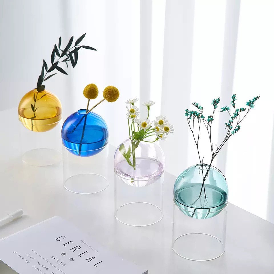Glass Ball Bud Vases
