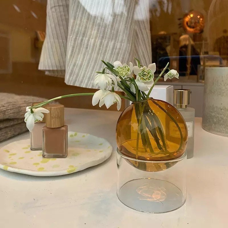 Glass Ball Bud Vases