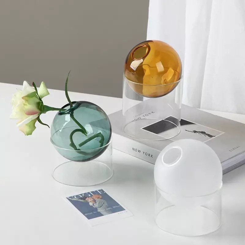 Glass Ball Bud Vases