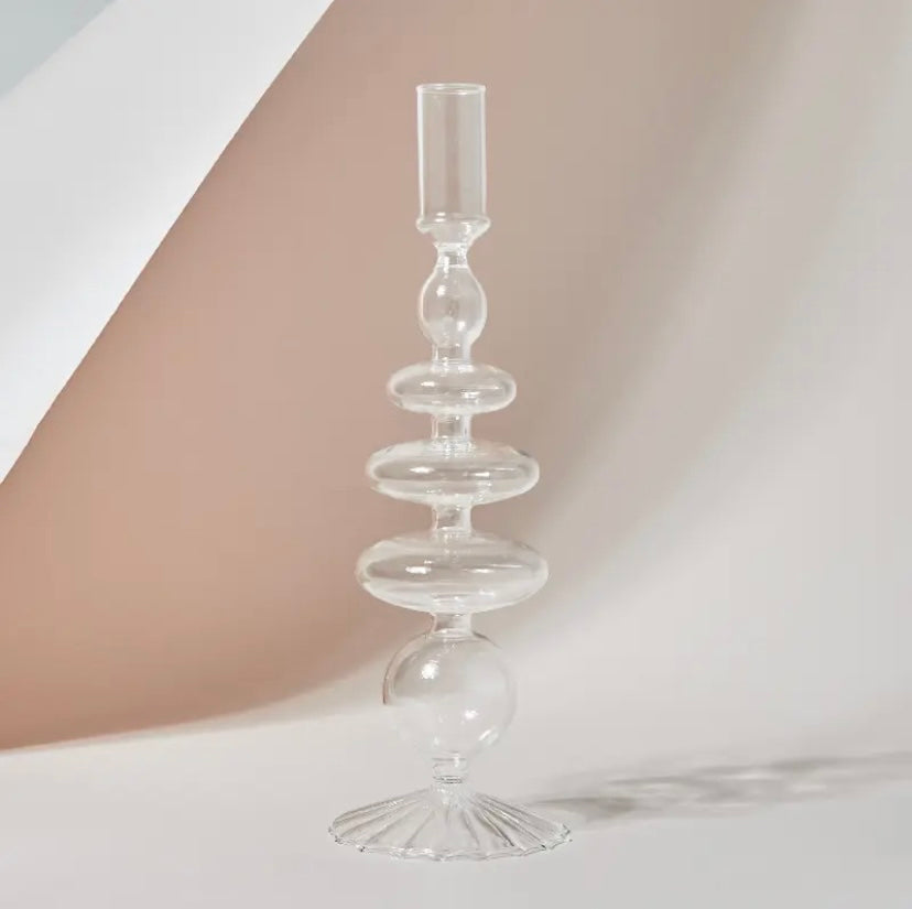 Clear Candle Holder Collection