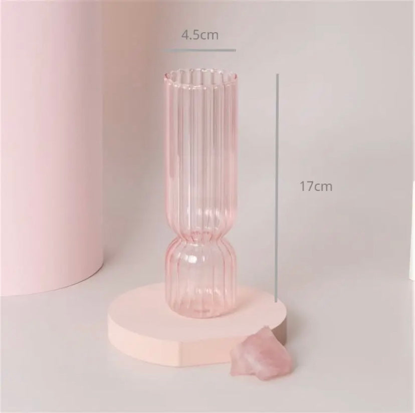 Pink Glass Vase Collection