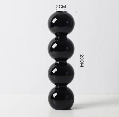 Black Candle Holder and Vase Collection