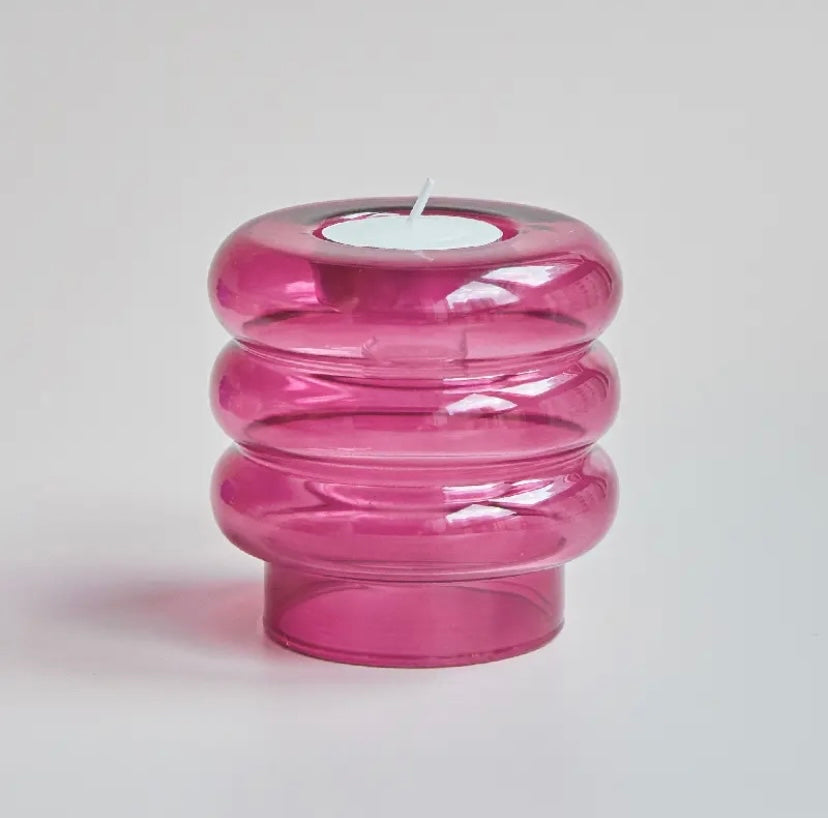 Multicolour Tea Light and Candle Holders