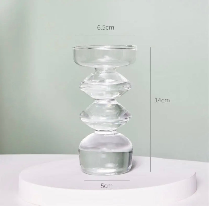 Clear Candle Holder Collection