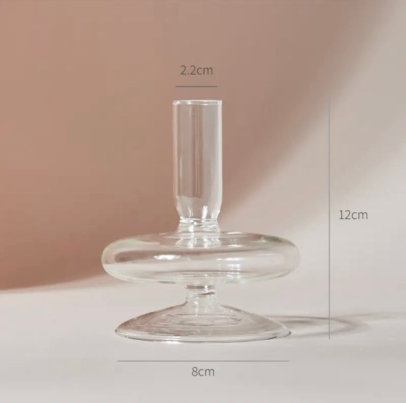 Clear Candle Holder Collection