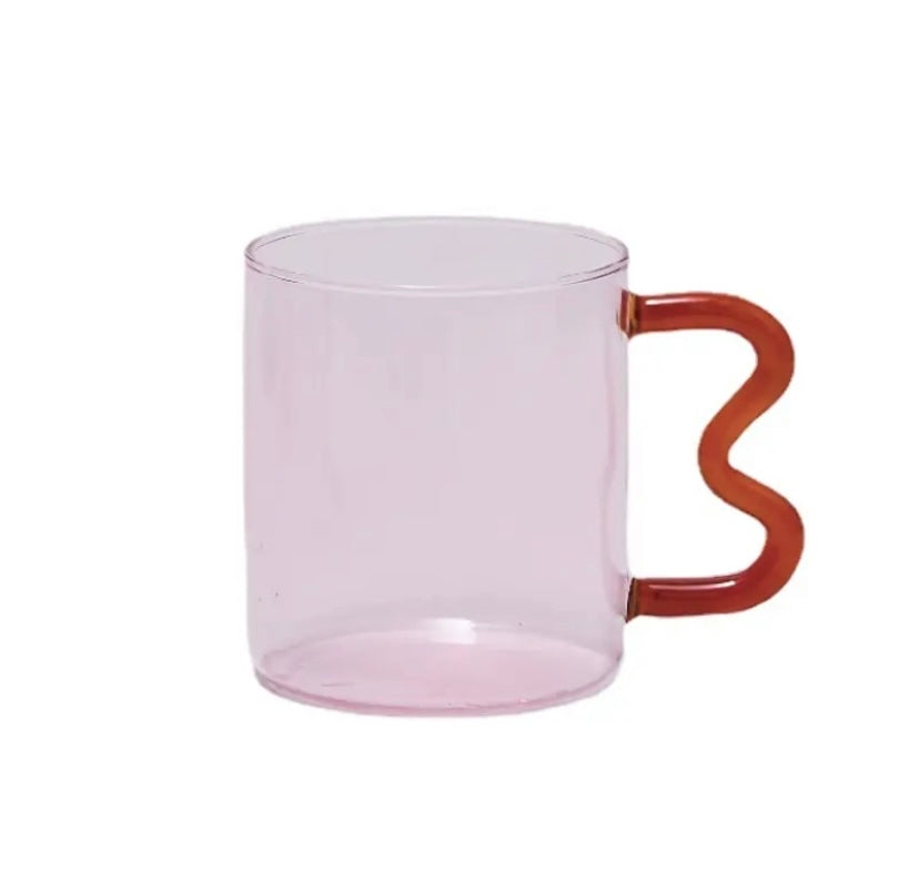 Tinted Mugs with Wiggle Handles