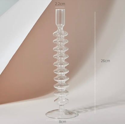 Clear Candle Holder Collection