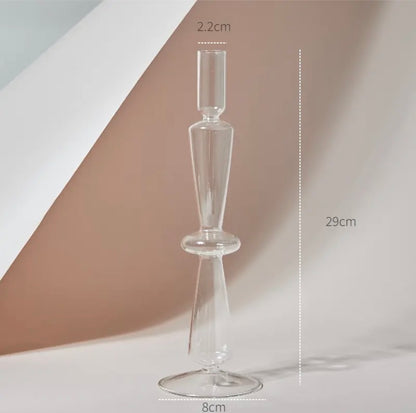 Clear Candle Holder Collection