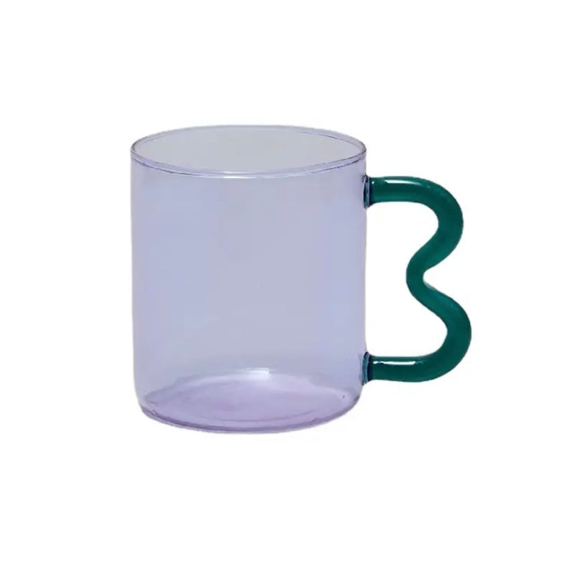 Tinted Mugs with Wiggle Handles