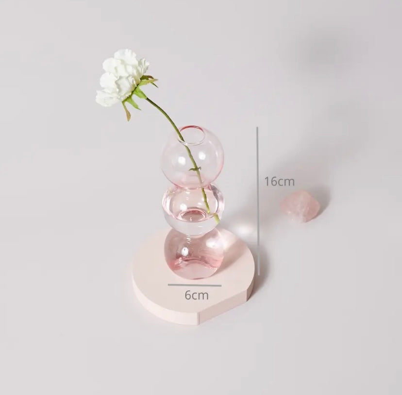 Pink Glass Vase Collection