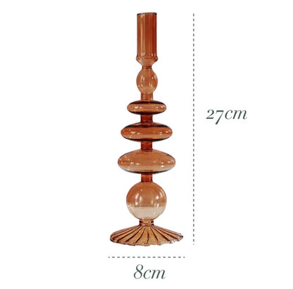 Brown Candle Holder and Vase Collection