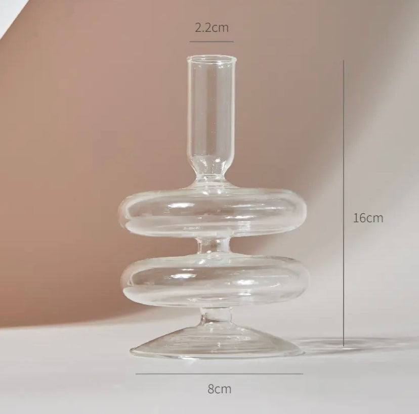 Clear Candle Holder Collection