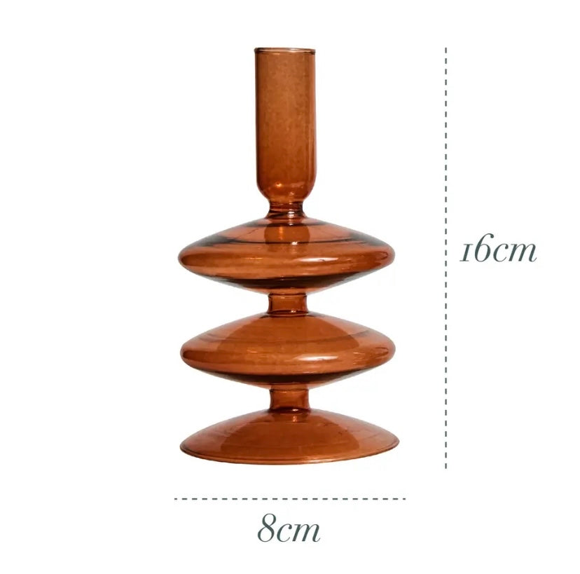 Brown Candle Holder and Vase Collection