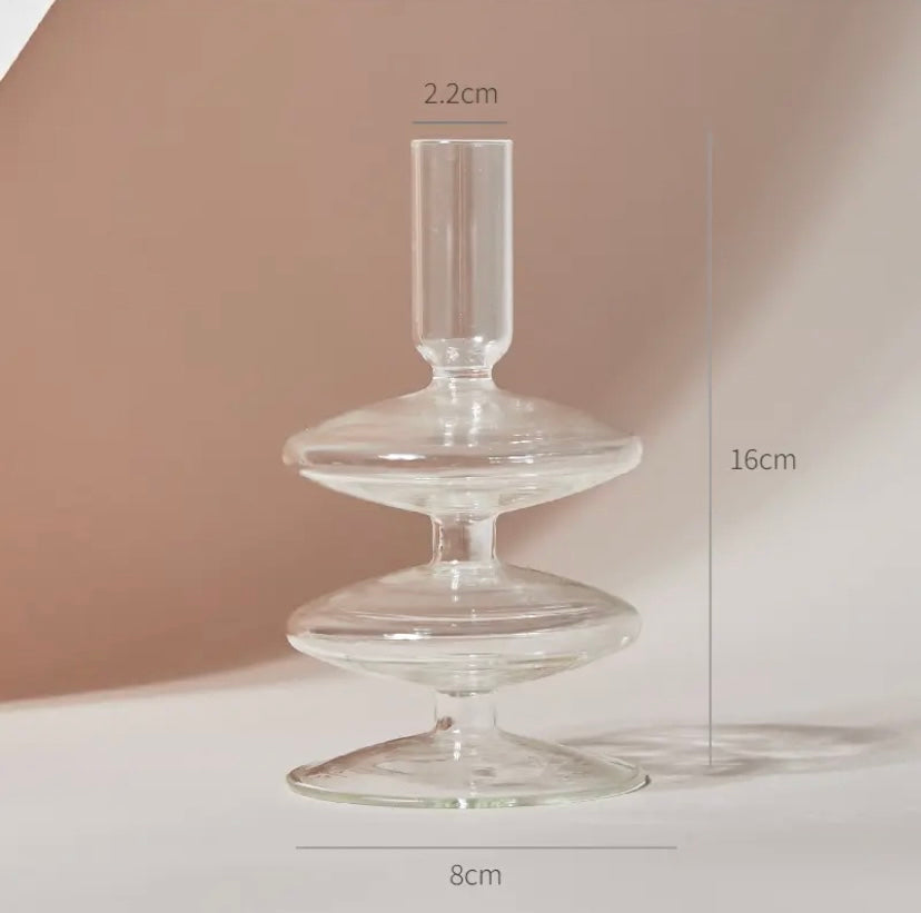 Clear Candle Holder Collection