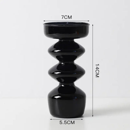 Black Candle Holder and Vase Collection