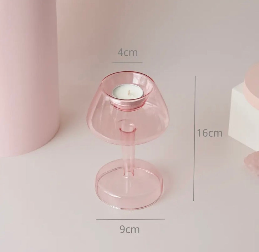 Pink Glass Vase Collection