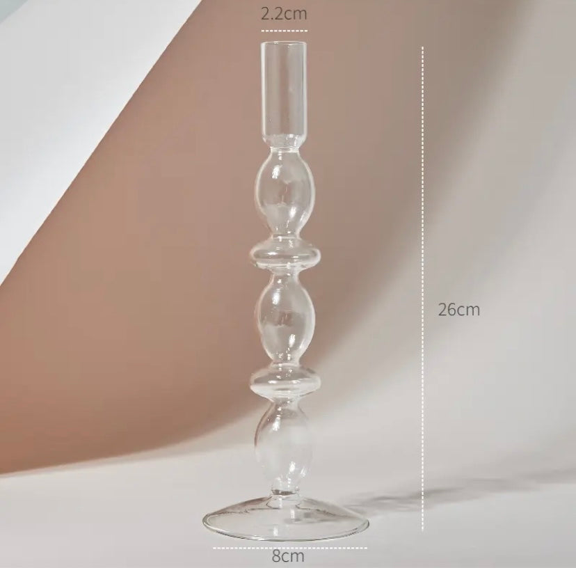 Clear Candle Holder Collection