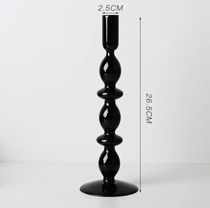 Black Candle Holder and Vase Collection