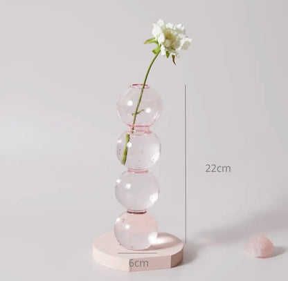 Pink Glass Vase Collection