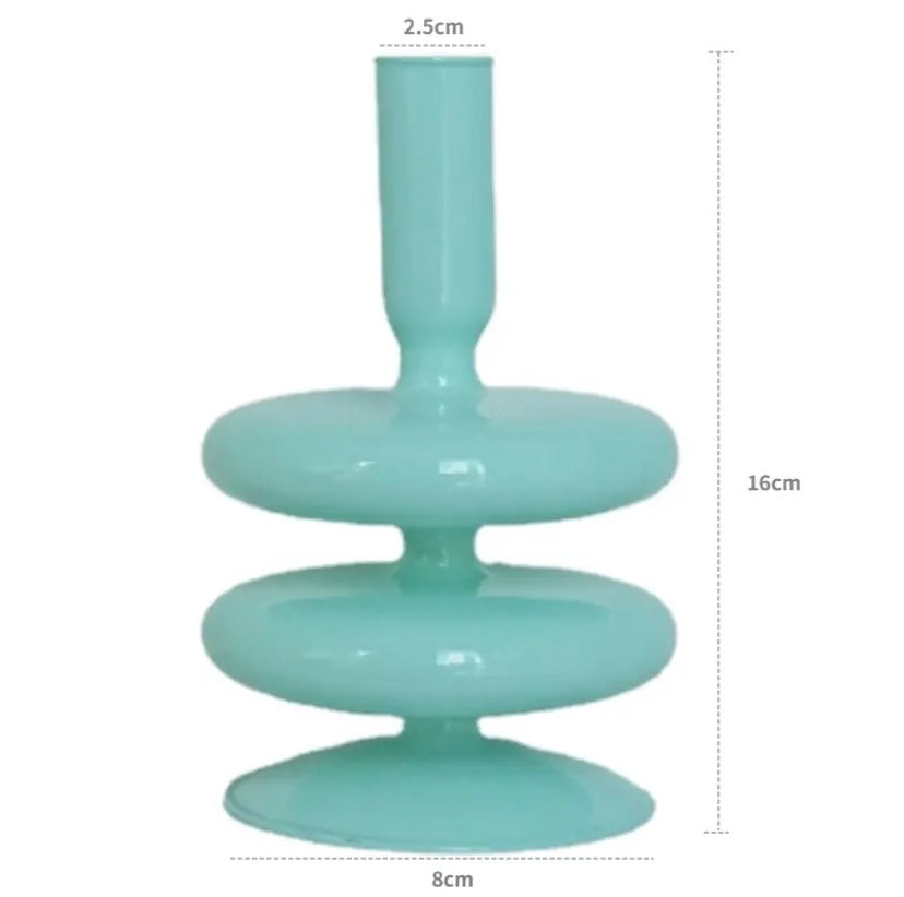 Opaque Pastel Candle Holders