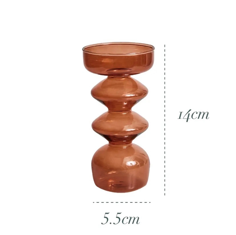 Brown Candle Holder and Vase Collection