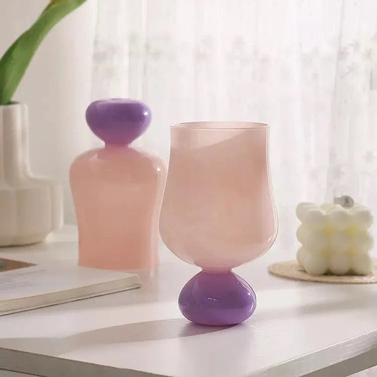 Retro Glass Water Tumblers.