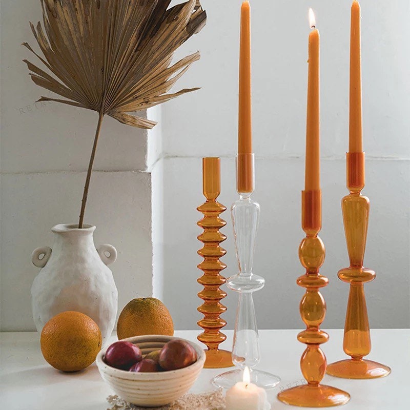 Orange Candle Holder Collection