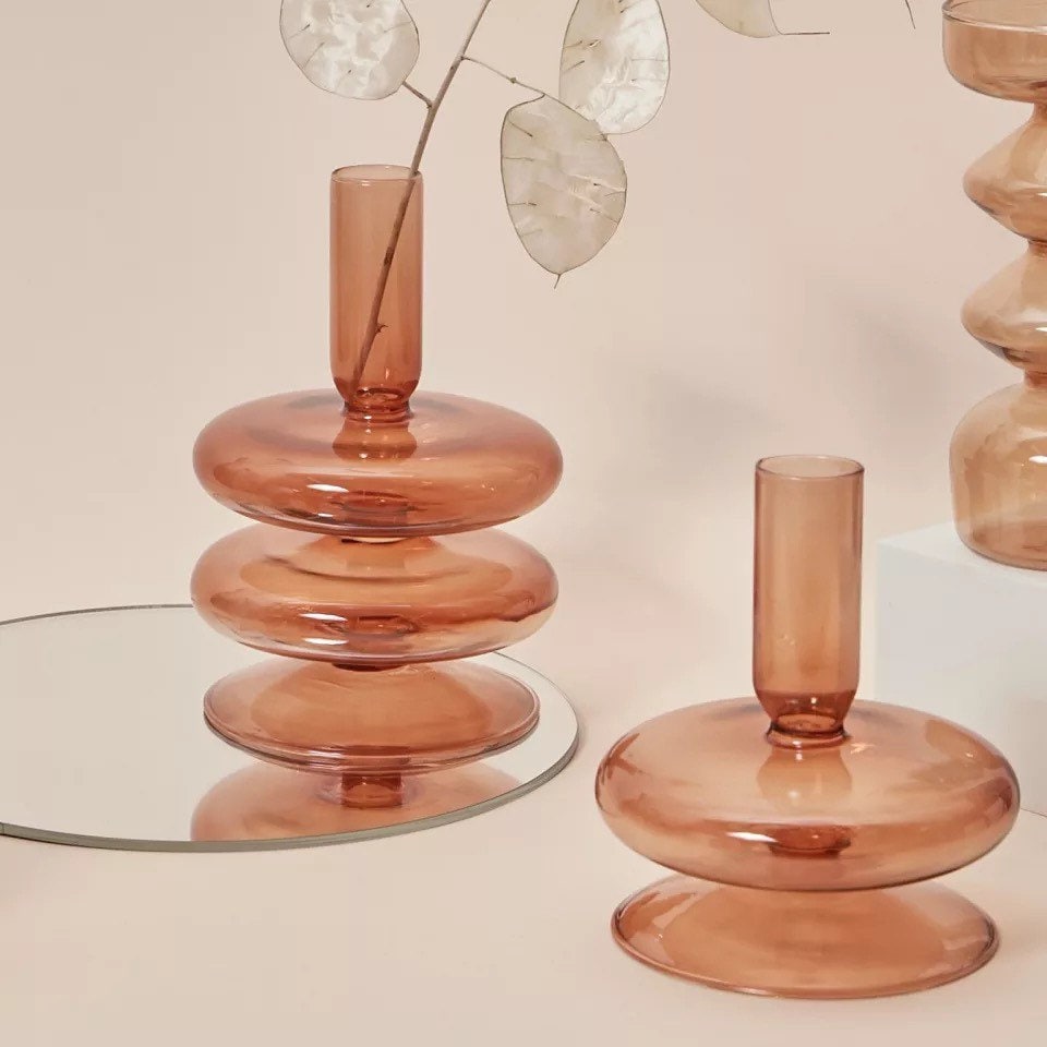 Brown Candle Holder and Vase Collection