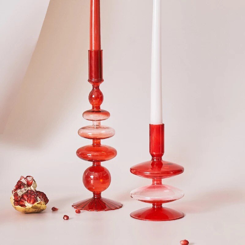 Red Ombré Candle Holder Collection