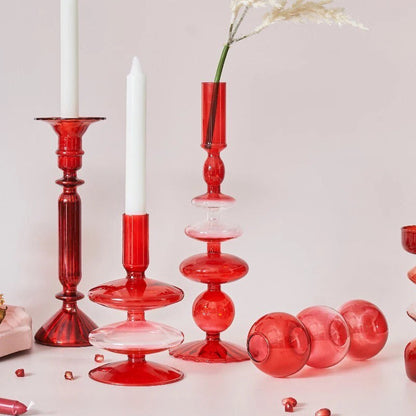 Red Ombré Candle Holder Collection