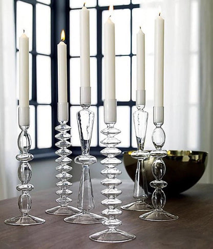 Clear Candle Holder Collection