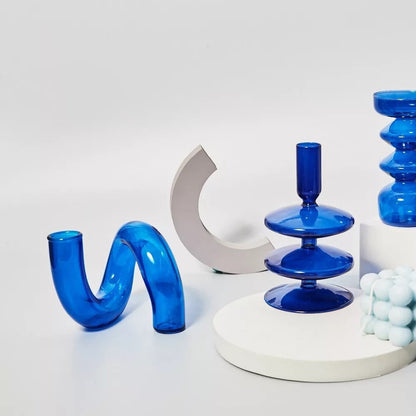 Blue Candle Holder Collection