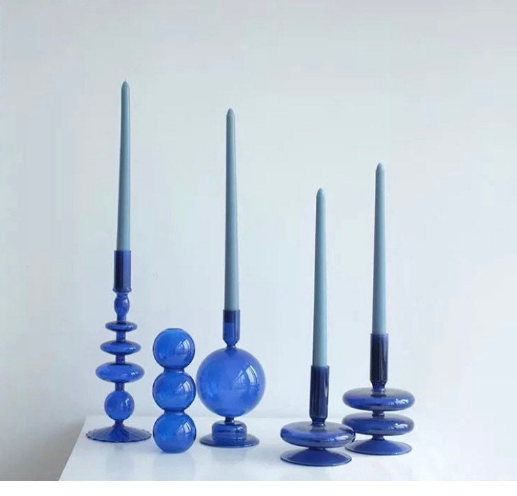 Blue Candle Holder Collection