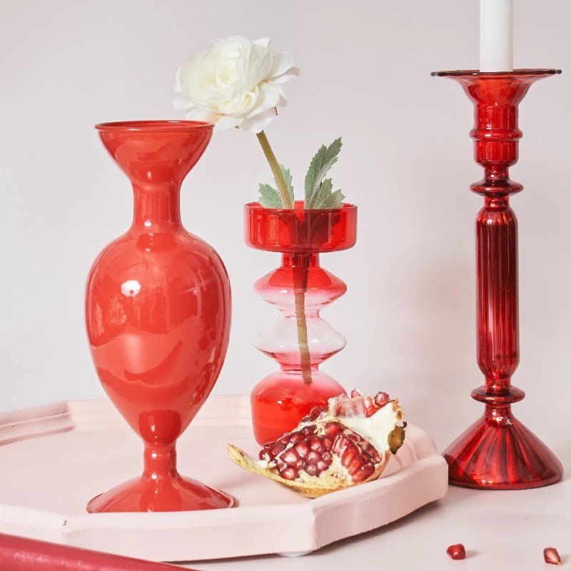 Red Ombré Candle Holder Collection