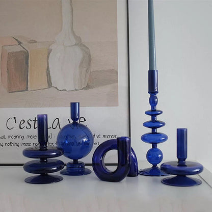 Blue Candle Holder Collection