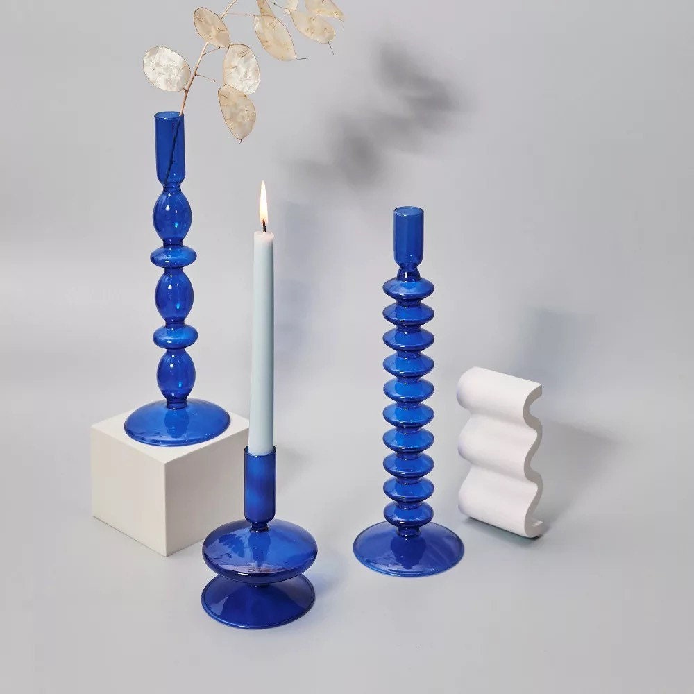 Blue Candle Holder Collection