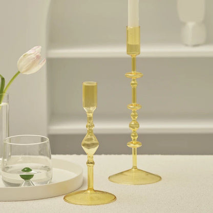 Skinny Glass Candle Holders