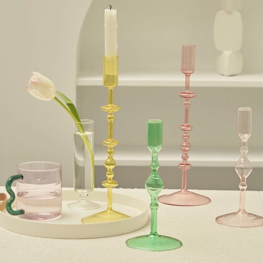 Skinny Glass Candle Holders