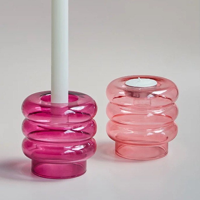 Multicolour Tea Light and Candle Holders