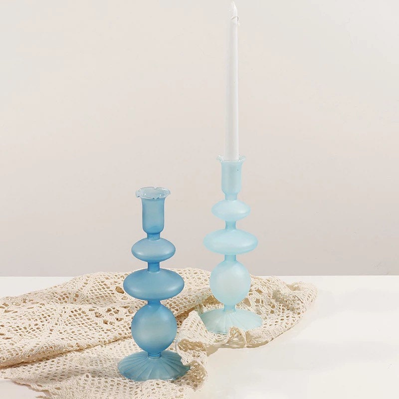 Matte Glass Candle Holders