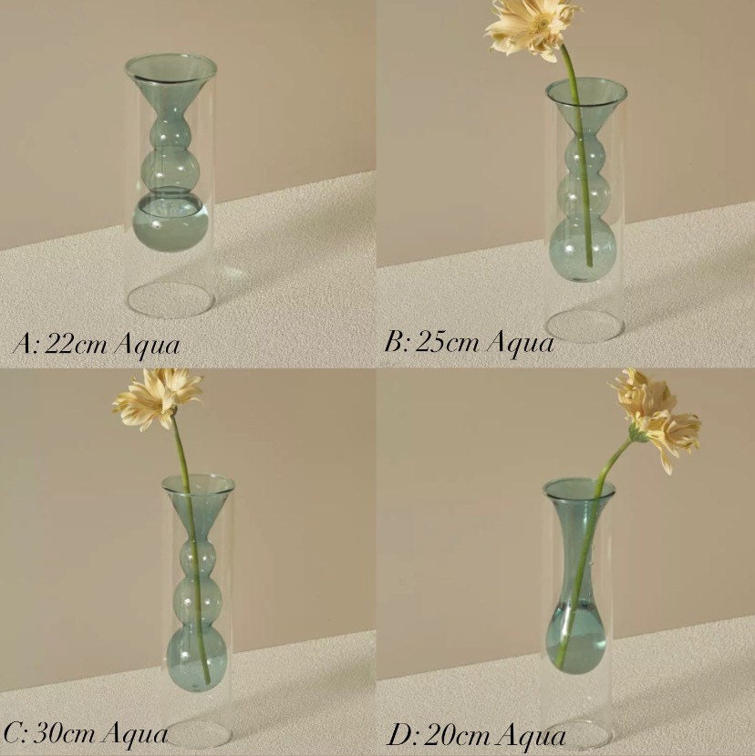 Funky Glass Bud Vases / Incense Holders