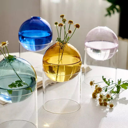 Glass Ball Bud Vases