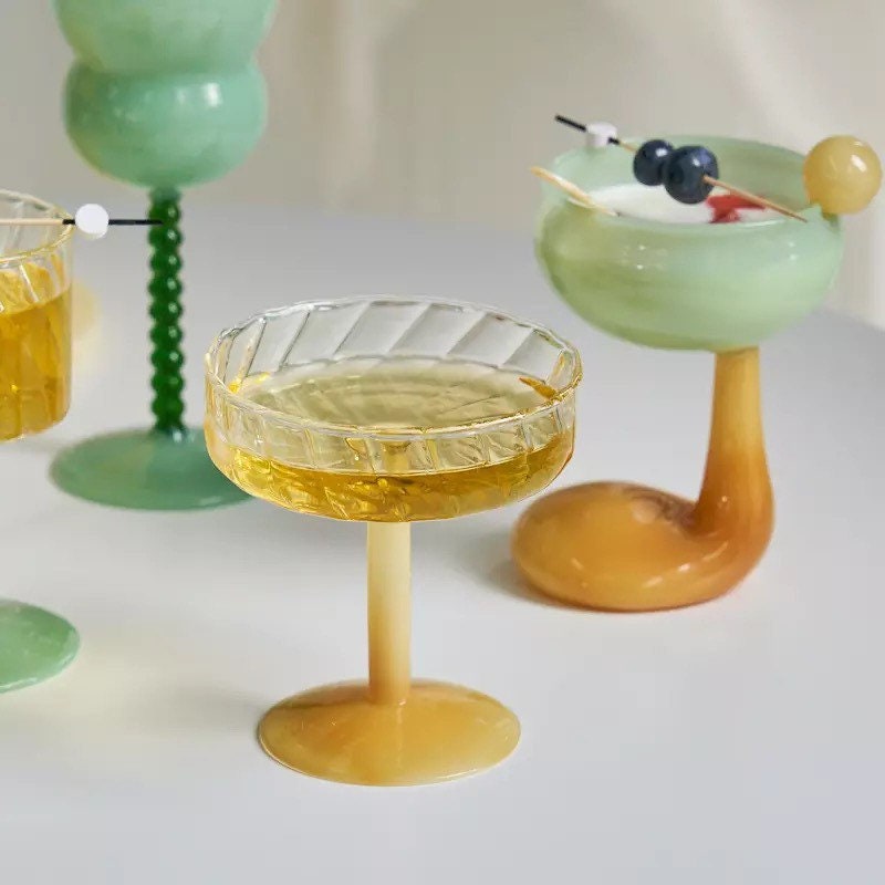 Vintage Inspired Cocktail Glasses