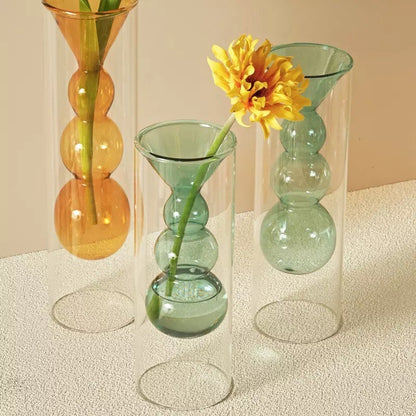 Funky Glass Bud Vases / Incense Holders