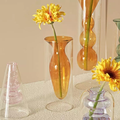 Funky Glass Bud Vases / Incense Holders